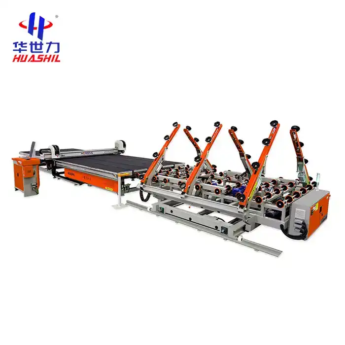 Auto glass cutting line machine